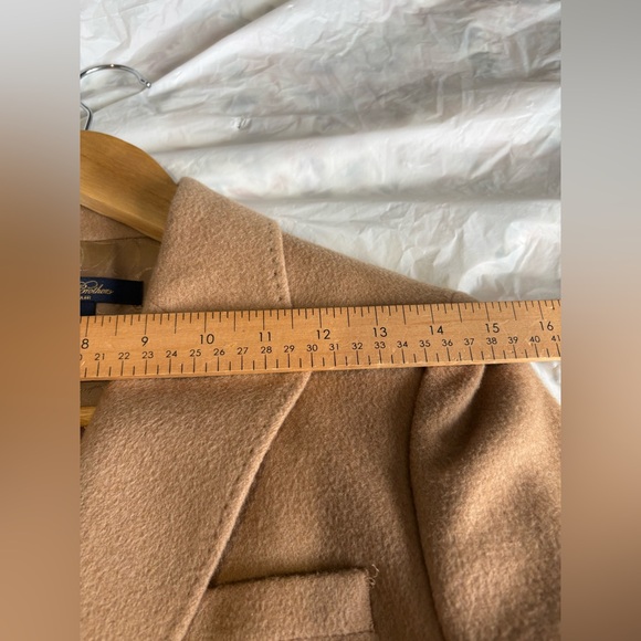 Brooks Brothers camel hair blazer tan 2 button pocket front jacket size 2 - Picture 15 of 16